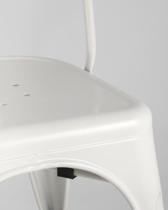 Стул TOLIX с высокой спинкой Белый матовый_7
