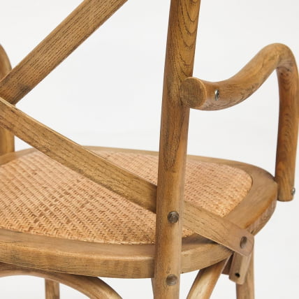 Стул с подлокотниками CРОСС (мод.CБ2008) дерево береза, 91х55х52см, Груша (№3) / CROSS (mod.CB2008)_7