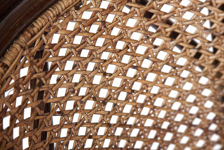 Комплект ПЕЛАНГИ 02/15 ( стол со стеклом + 4 кресла ) [без подушек] ротанг, кресло 65х65х77см, стол диаметр 64х61см, валнут (грецкий орех) / PELANGI walnut_2