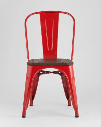 Стул Tolix Wood 850 Красный_2