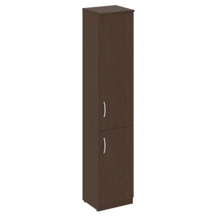 Шкаф высокий узкий правый (1 низкая дверь ЛДСП, 1 средняя дверь ЛДСП) NOVA S В.СУ-1.3 R Венге Цаво_0