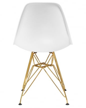 Стул обеденный ДОБРИН ДСР (ножки золотые, цвет белый (В-02)) 4 шт / DOBRIN DSR (W-02))_5