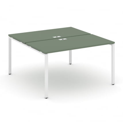 Рабочая станция двухсторонняя на 2 места CONCEPT CN.DRS-004 Кобо Белый_0