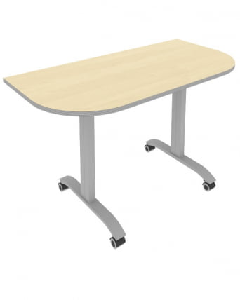 Стол радиусный складной мобильный MOBILE SYSTEM СМ-4.1 Клен/Мультиплекс_0