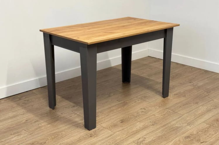 Стол обеденный раздвижной Цезарь дуб крафт золотой/графит_5