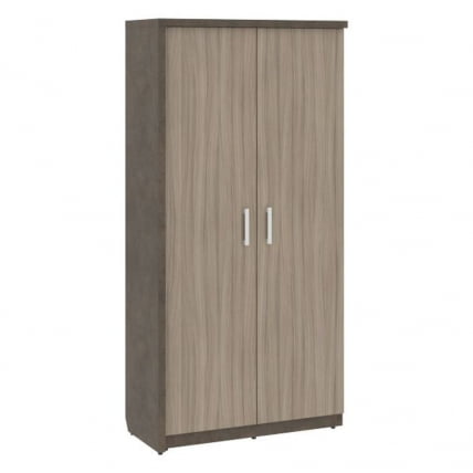 Шкаф/Гардероб с глухими дверьми левый WOOD&STONE СФ-534873 Бетон Чикаго темный Дрифтвуд_0