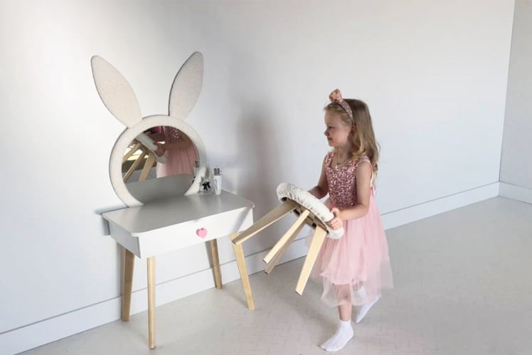 Набор детский Зайка MK-0019 белое дерево/белый (плюш)_18