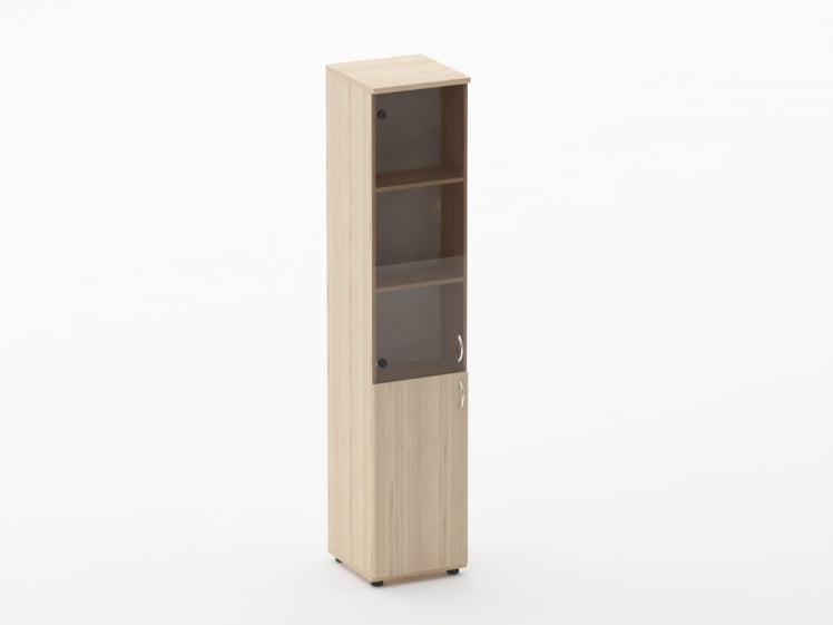 Шкаф высокий со стеклом Twin 16.16.13Л Туя_0