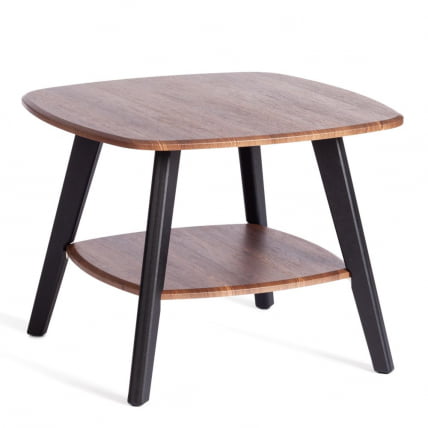 Журнальный стол РИО мдф, 65х65х50 см, орех кантри/черный / RIO_0