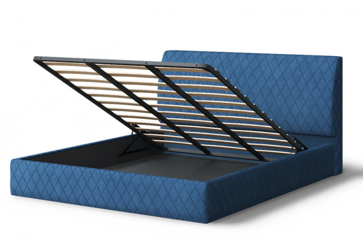 Кровать Хилтон, 2000*1800мм, синий_2