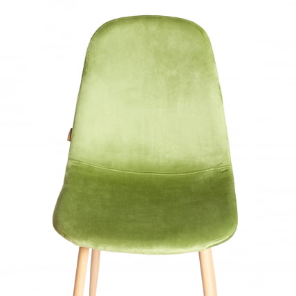 Стул BREEZE (mod. JSC-58) Велюр/металл , 44 х 53 х 86 см, Green (зеленый) HLR54 / натуральный_5