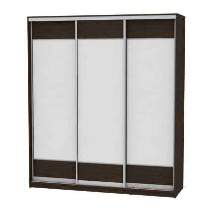 Шкаф-купе B-230х200х60-1(Венге-D8D8D8)_0