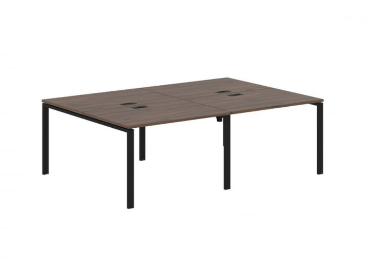 Бенч-система 4-местная EDIS EUWST 2316 Дуб Денвер темный Черный_0