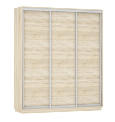 Шкаф-купе трехдверный Экспресс Трио Элемент 1800х2400х Дуб сонома / 1800х2400h_0