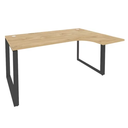 Стол эргономичный правый на О-образном м/к ONIX O.MO-SA-4R Тиквуд Светлый/Антртацит_0