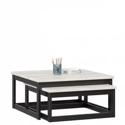 Столы журнальные комплект Техно 16 Дуб Крафт белый_1