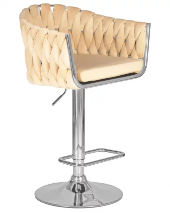 Стул барный DOBRIN MARCEL Бежевый велюр MJ9-10_1