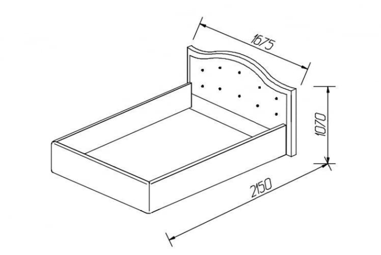 Кровать Стелла, 1400*2000 мм, искуственная кожа Vega white, белый_3