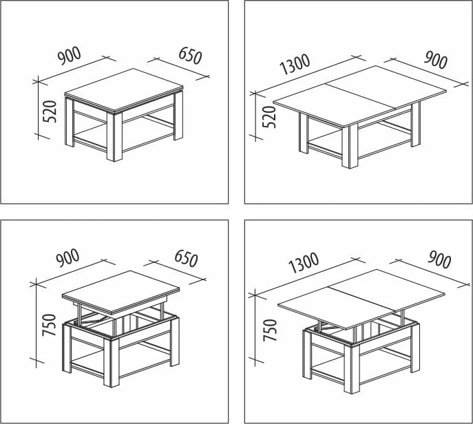 Стол журнальный Агат 24.10 дуб кобург/синга крем_2