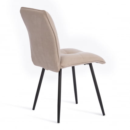 Стул обеденный Sweet флок , 46х55х88, бежевый/черный, 7_2