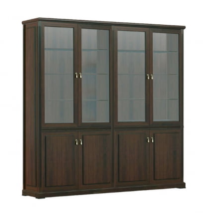 Шкаф для бумаг 4 створки MINISTRY Композиция 9 Южный орех_0