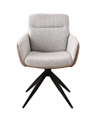 Стул обеденный Валдо светло-серый c бежевой экокожей / Waldo c_1