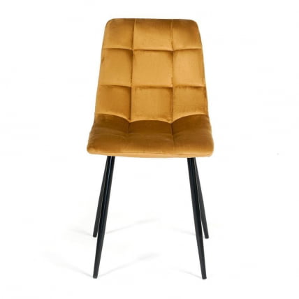 Стул CHILLY (mod. 7094) металл/вельвет, 45 х 55 х 87,5 см, коричневый/черный, G062-61_1