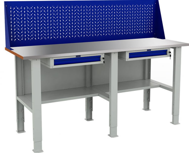 Верстак Expert WS WTS200.F2/F2/F2.210 Серо-синий_0