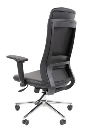 Офисное кресло CХАИРМАН 500 ЛЮКС (ЛУКС) ЭКО экокожа Черный / CHAIRMAN (LUX)_2