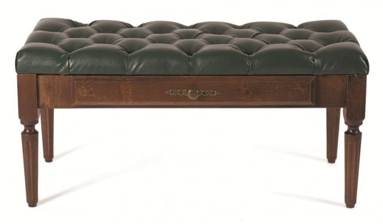 Банкетка Оливия (Темно-коричневый/Изумруд)_0