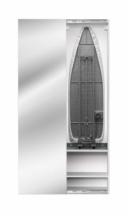 Шкаф со встроенной гладильной доской Iron Box (левый, купе) Беленый дуб_0