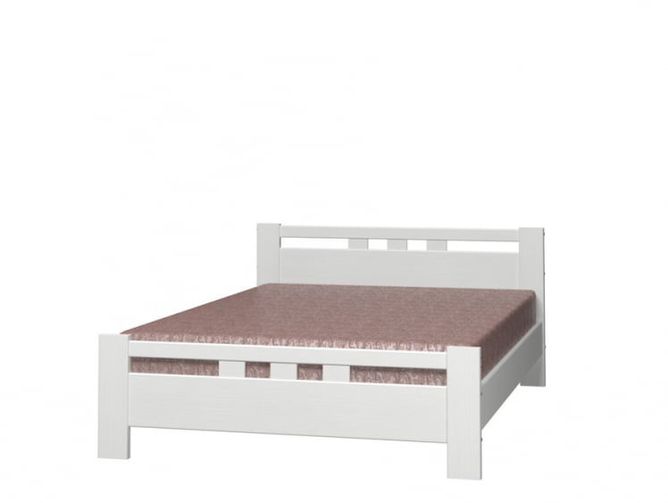 Кровать из массива Вероника 2 200х160 Белый Античный_1