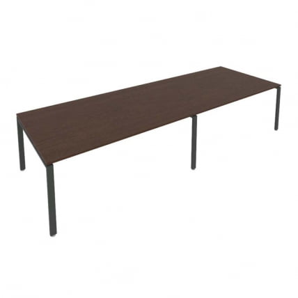 Переговорный стол (2 столешницы) Metal System Б.ПРГ-2.5 Венге/Антрацит_0