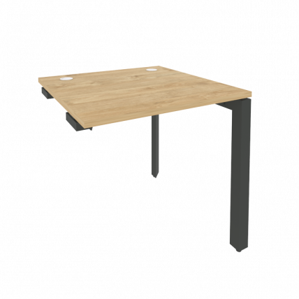 Стол-приставка на П-образном м/к к опорным элементам ONIX O.MP-SPR-0.8 Тиквуд Светлый/Антрацит_0
