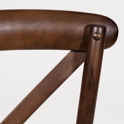 Стул с подлокотниками CРОСС (мод.CБ2008) дерево береза, 91х55х52см, Темный Орех (№5) / CROSS (mod.CB2008)_6