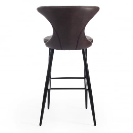Стул барный FLAIR BAR (mod. 9018) экокожа/металл, 60 х 56 х 106 см , коричневый 1/черный_3
