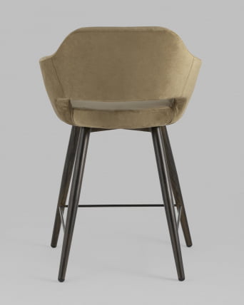 Стул полубарный Саймон ПЛ велюр Капучино_4
