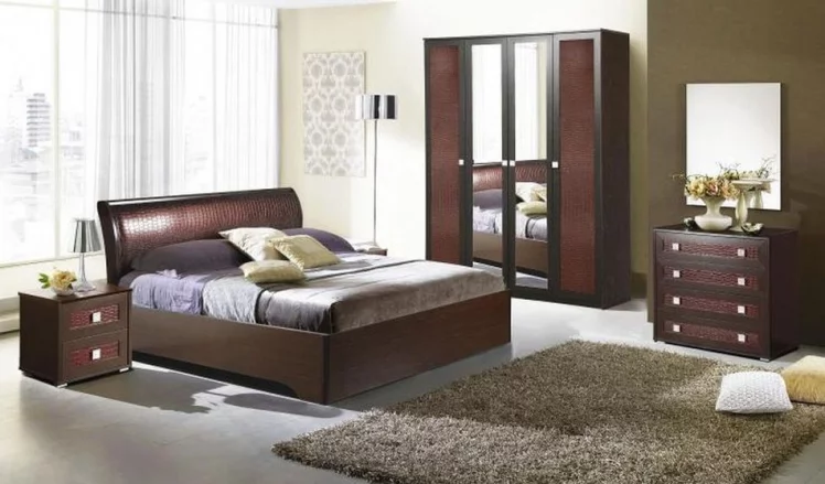 Шкаф для одежды Мона 05 Венге Crocodil коричневый_4