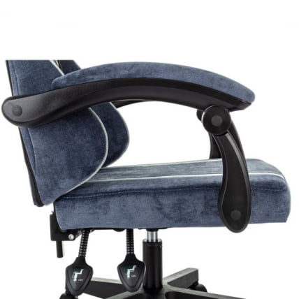 Кресло компьютерное BRABIX Shooter GM-123, 2 подушки, ткань, синее/серое_9