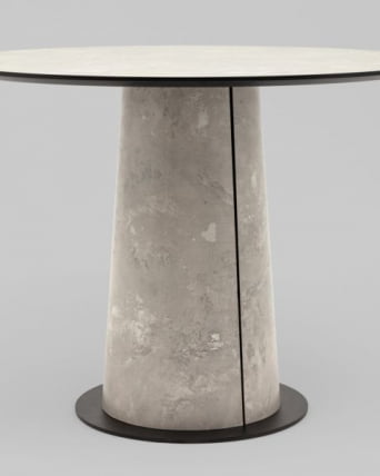 Стол круглый Пулон 100 см столешница HPL бетао_1