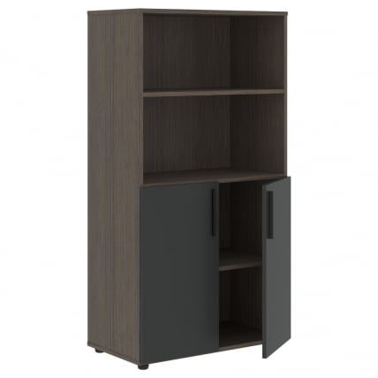 Шкаф с 1 комплектом глухих малых дверей ВЕЛИОН ВМCС 80.5 Яшма черный Дуб Сильвер / VELION VMCS_1