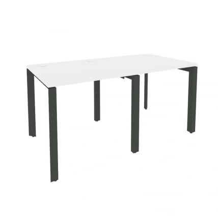 Рабочая станция на П-образном м/к ОНИКС О.МП-РС-2.0.8 Белый Бриллиант/Антрацит / ONIX O.MP-RS-2.0.8_0