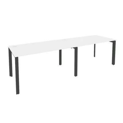 Рабочая станция на П-образном м/к ОНИКС О.МП-РС-2.3.8 Белый Бриллиант/Антрацит / ONIX O.MP-RS-2.3.8_0