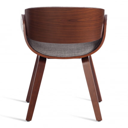 Стул LANDO (mod.8036) дерево / ткань, 59х53х75 см, орех/серый, Aimcasa 28_3