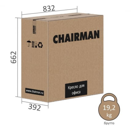 Кресло руководителя Chairman 794 экокожа Черный_6