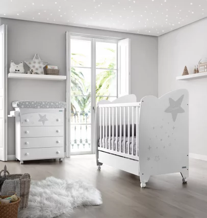 Кроватка 120x60 Micuna Estela White/Grey Кроватка 120x60 Micuna Estela White/Grey_1