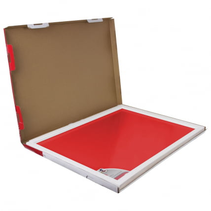 Доска магнитно-маркерная стеклянная BRAUBERG 60х90 см Красная_8