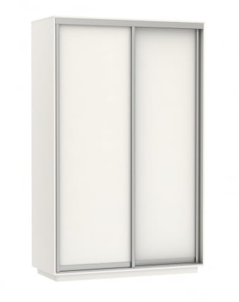 Шкаф-купе двухдверный Экспресс Дуо Элемент 1400х2400х Белый снег / 1400х2400h_0