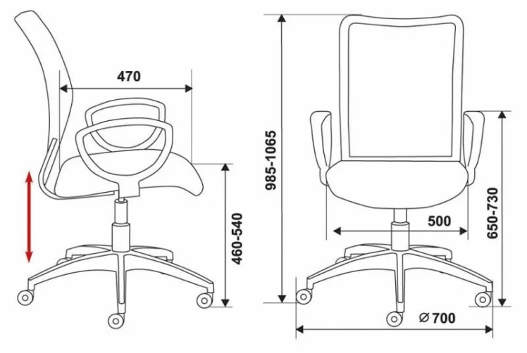 Кресло офисное Бюрократ CH-599/DC/TW-13N_9