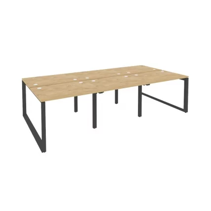 Рабочая станция на О-образном м/к ОНИКС О.МО-Д.РС-6.1.7 Тиквуд Светлый/Антрацит / ONIX O.MO-D.RS-6.1.7_0